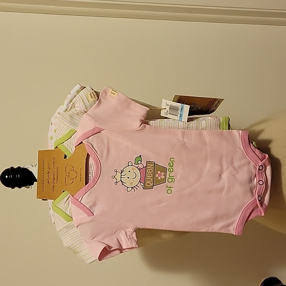 NWT: Under the Canopy 3 Organic Cotton Bodysuit/Onesies